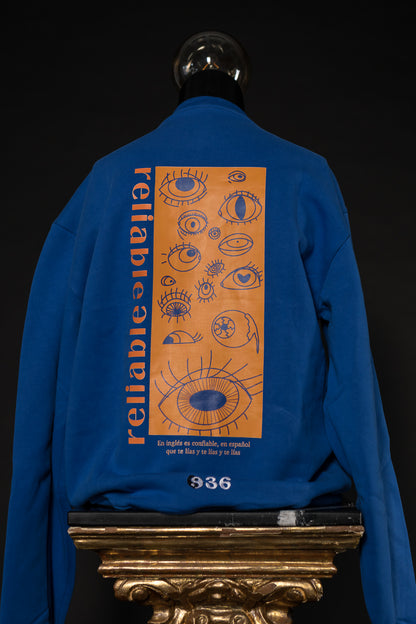 36. Sudadera SIN capucha azul