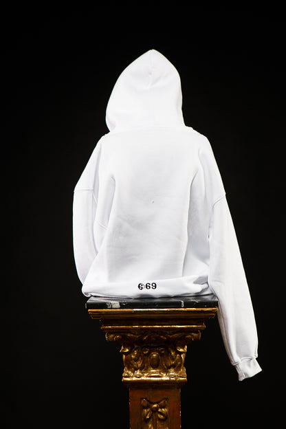 69. Sudadera CON capucha blanca