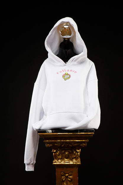 76. Sudadera CON capucha blanca