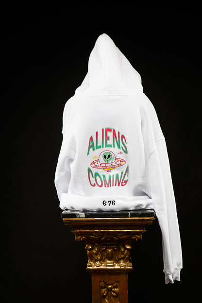 76. Sudadera CON capucha blanca