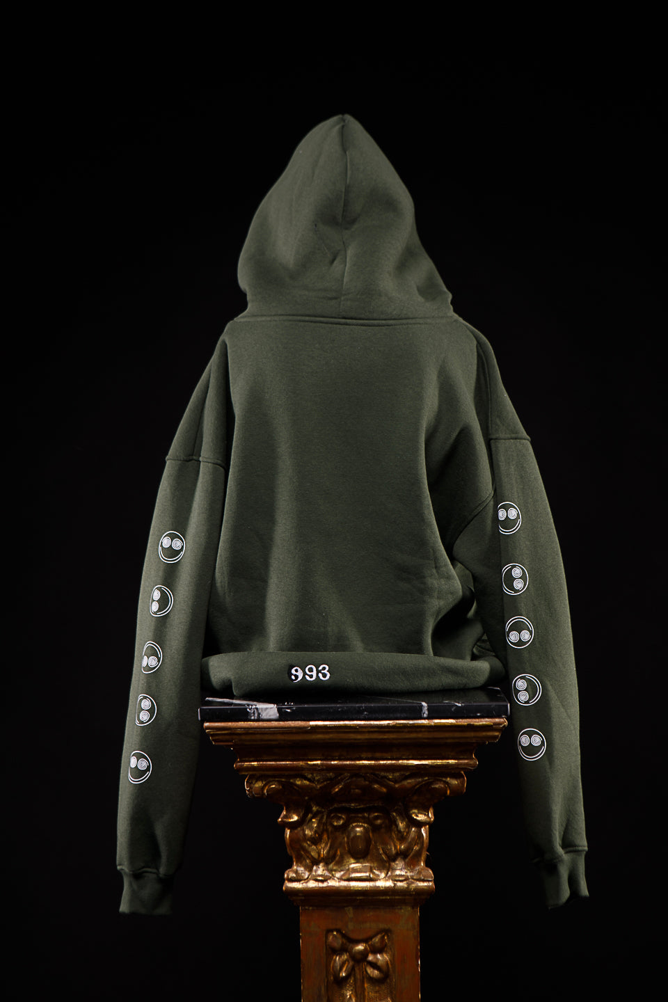 93. Sudadera CON capucha verde militar