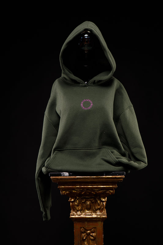 94. Sudadera CON capucha verde militar