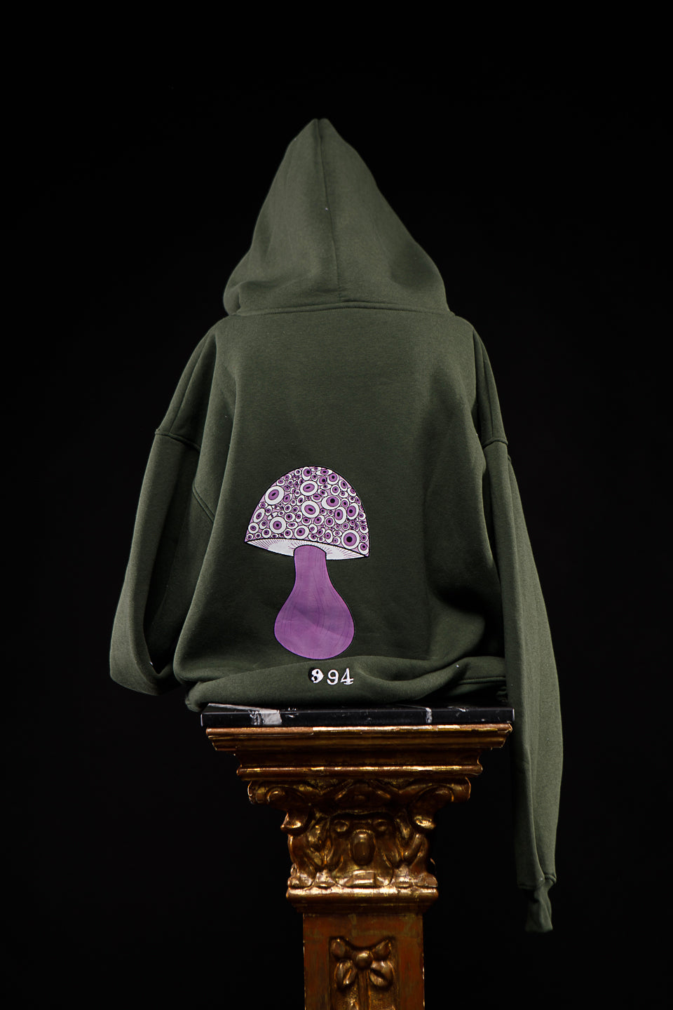 94. Sudadera CON capucha verde militar