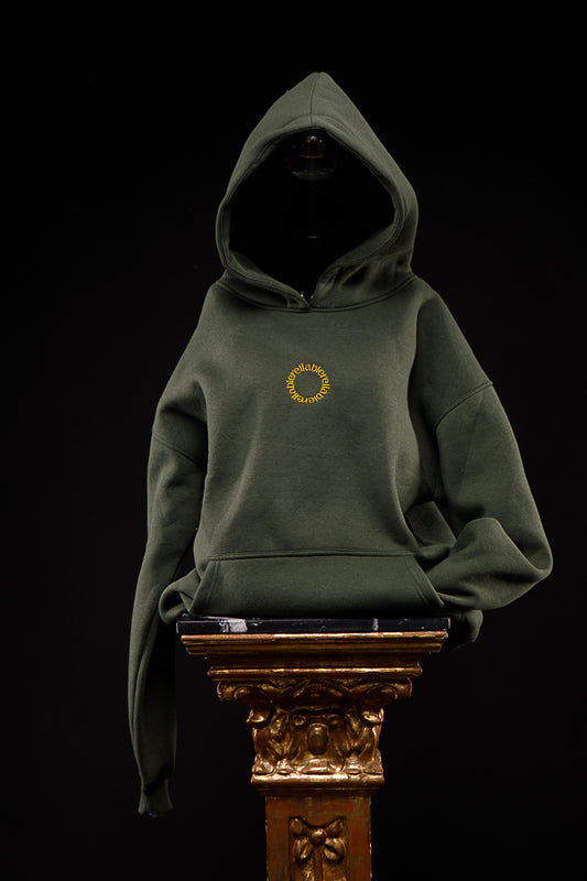 96. Sudadera CON capucha verde militar