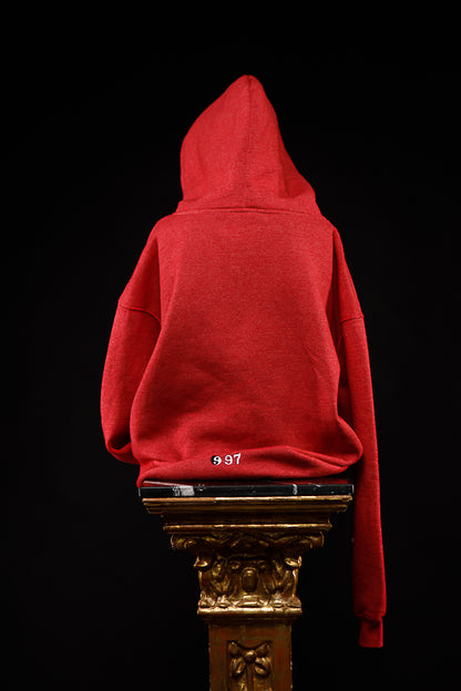 97. Sudadera CON capucha roja